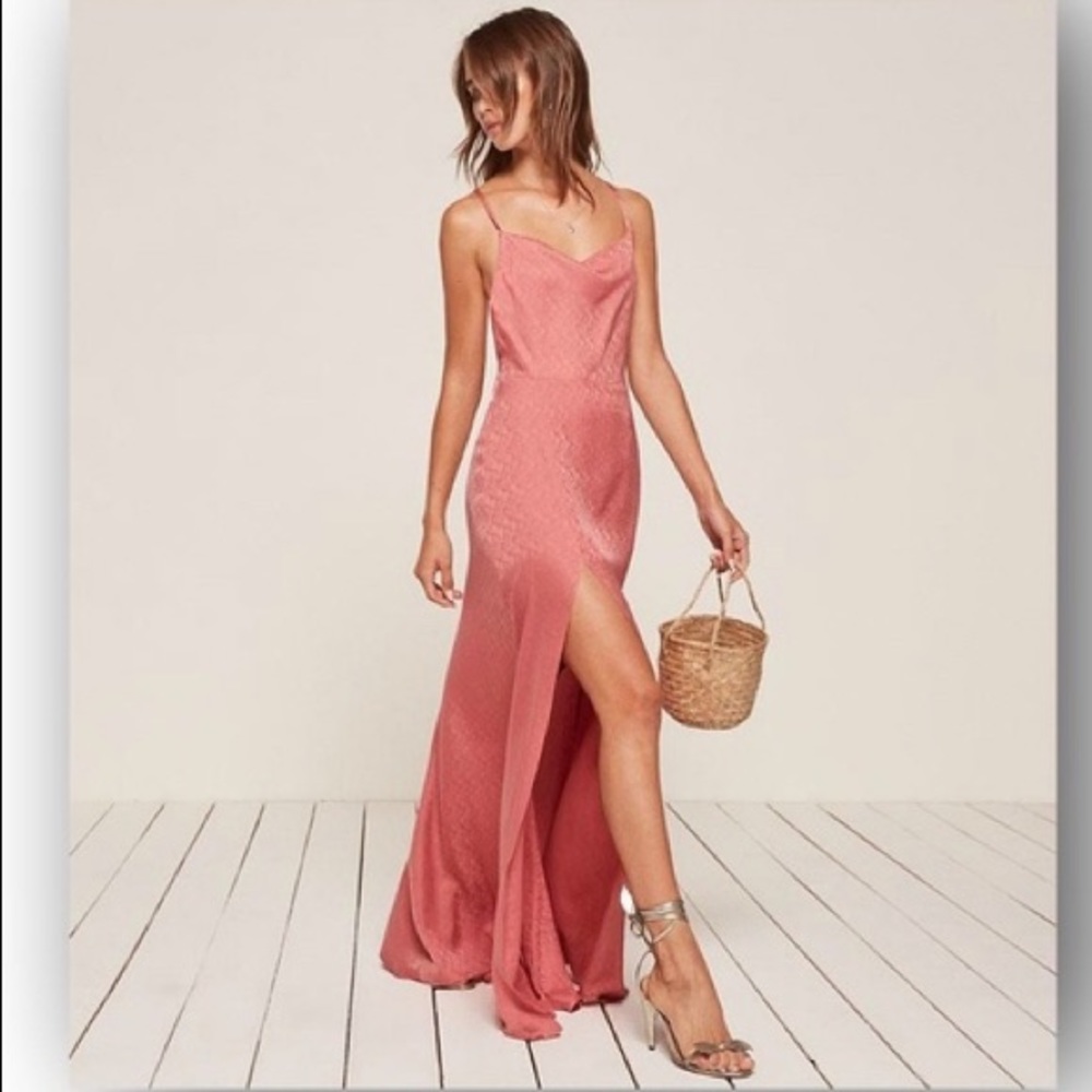 Reformation Terraza Silk Dress